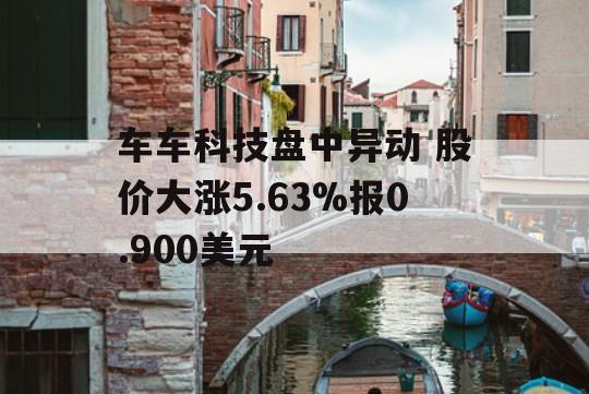 车车科技盘中异动 股价大涨5.63%报0.900美元